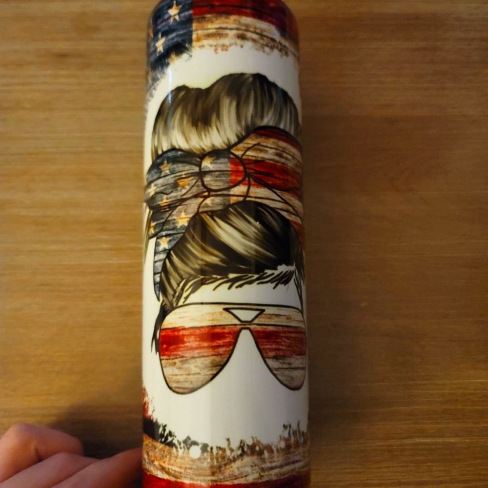 20 oz Tumbler- American Patriot Woman